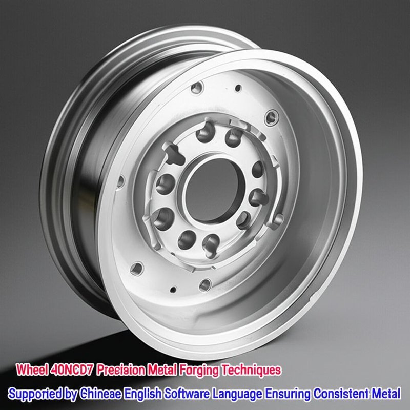 Roue 40NCD7 Techniques de Forgeage de Métaux de Précision Supportées par un Logiciel Bilingue Chinois-Anglais Assurant une Cohérence Métallurgique